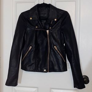 Black leather jacket never worn